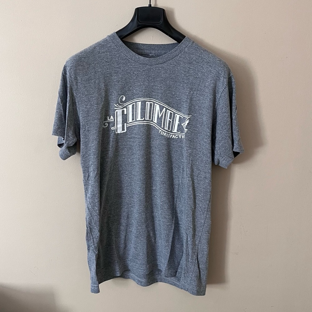Men's Gray Tri-Blend Graphic T-shirt (M/L)